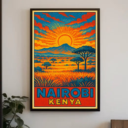 Nairobi, Kenya Vibrant Landscape Poster