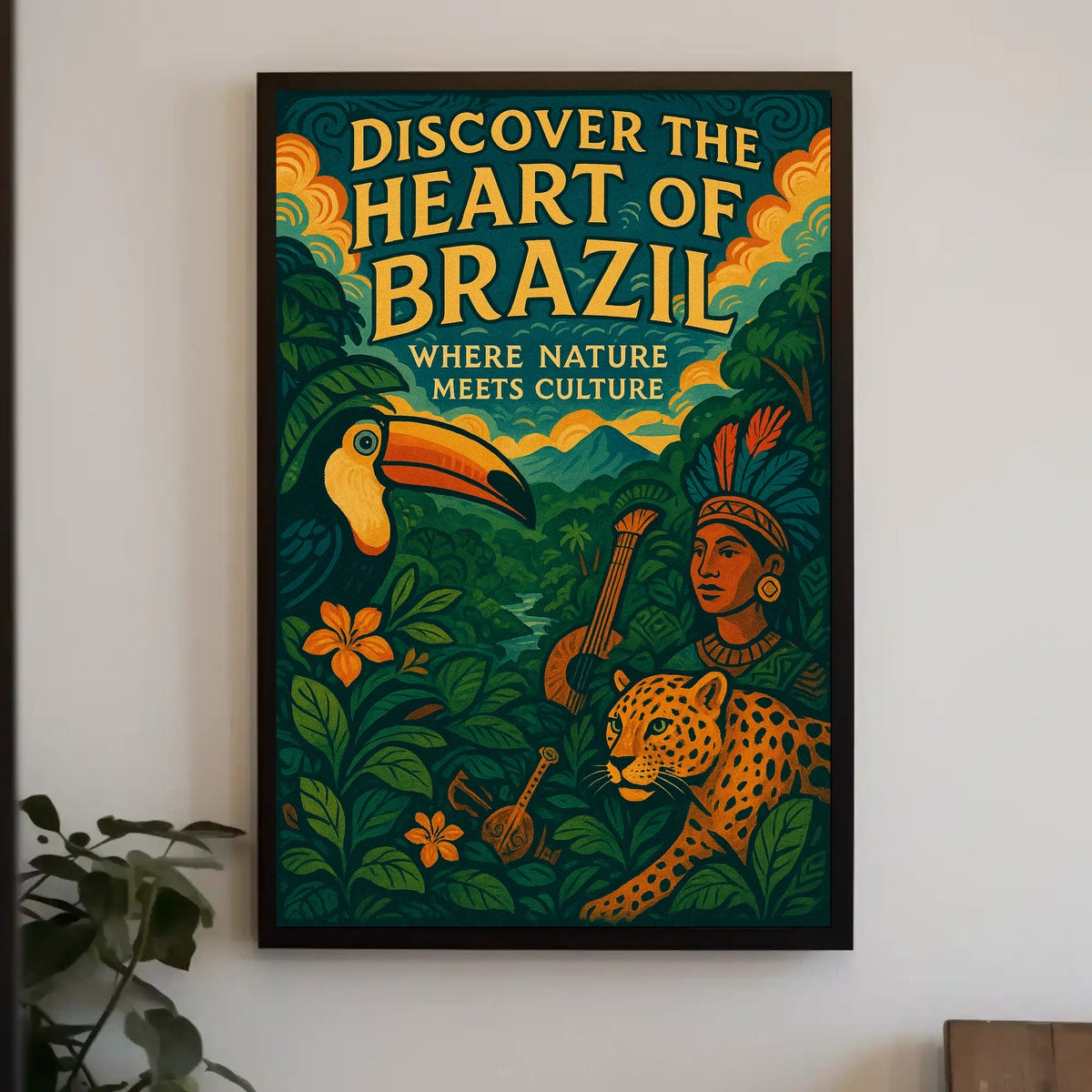 Discover the Heart of Brazil Poster