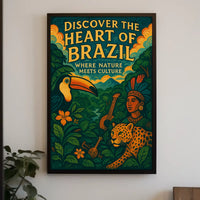 Discover the Heart of Brazil Poster