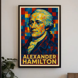 Alexander Hamilton A Vibrant Tribute Poster