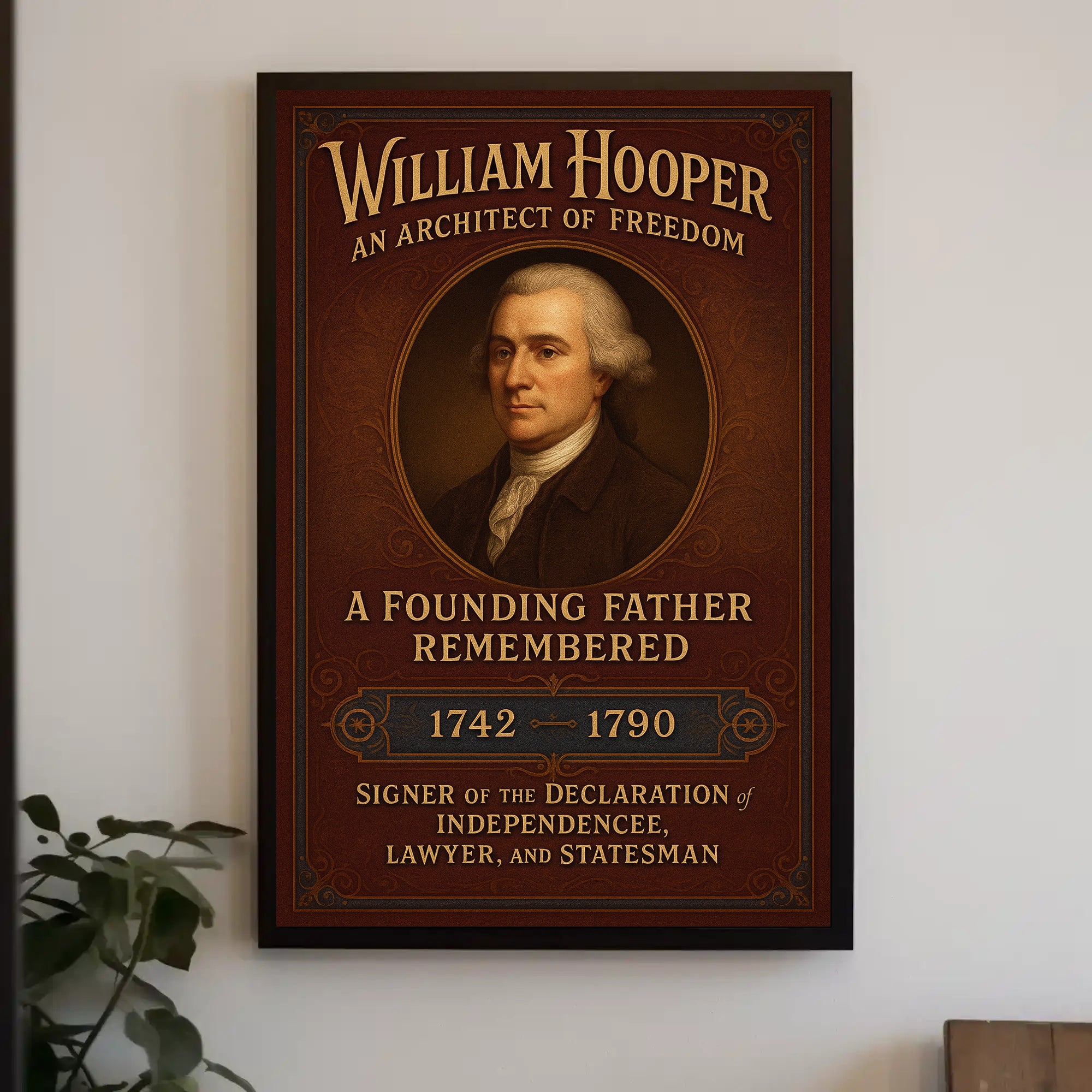 William Hooper An Architect of Freedom Poster PosterGoat