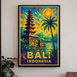 Bali, Indonesia Vibrant Paradise Poster