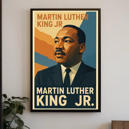 Martin Luther King Jr Tribute Scenic Memorial Decor Poster