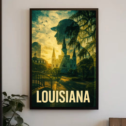 Louisiana A Scenic Tribute Poster