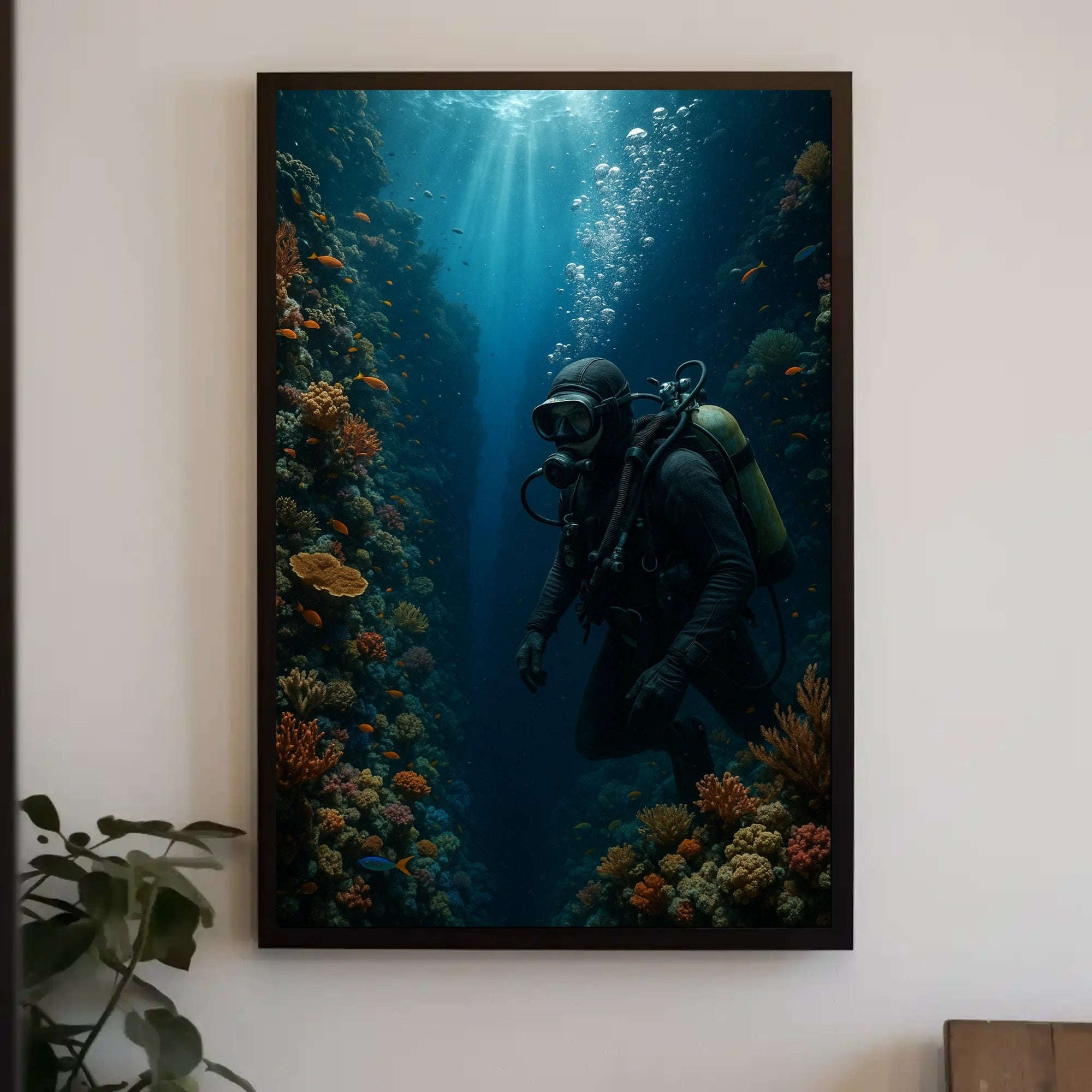 Underwater Adventure Coral Reef Travel Poster