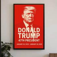 Donald Trump 47th President Poster