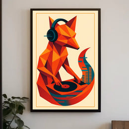 Dj Fox Vibes Poster