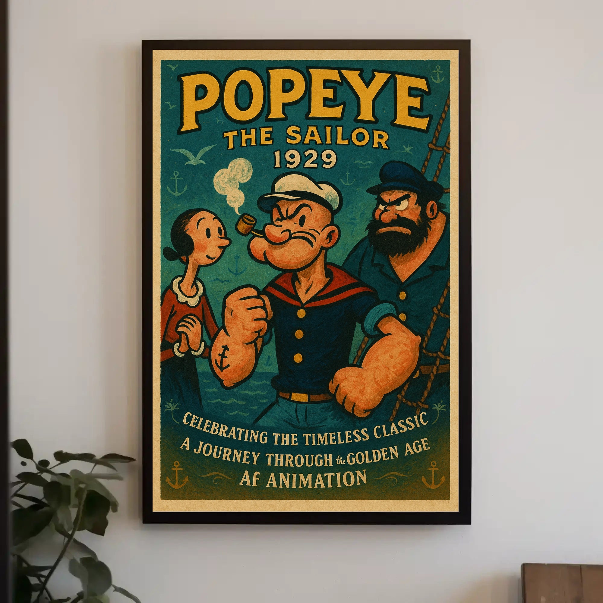 Popeye The Sailor Vintage Poster Print 1929