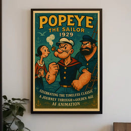Popeye The Sailor Vintage Poster Print 1929