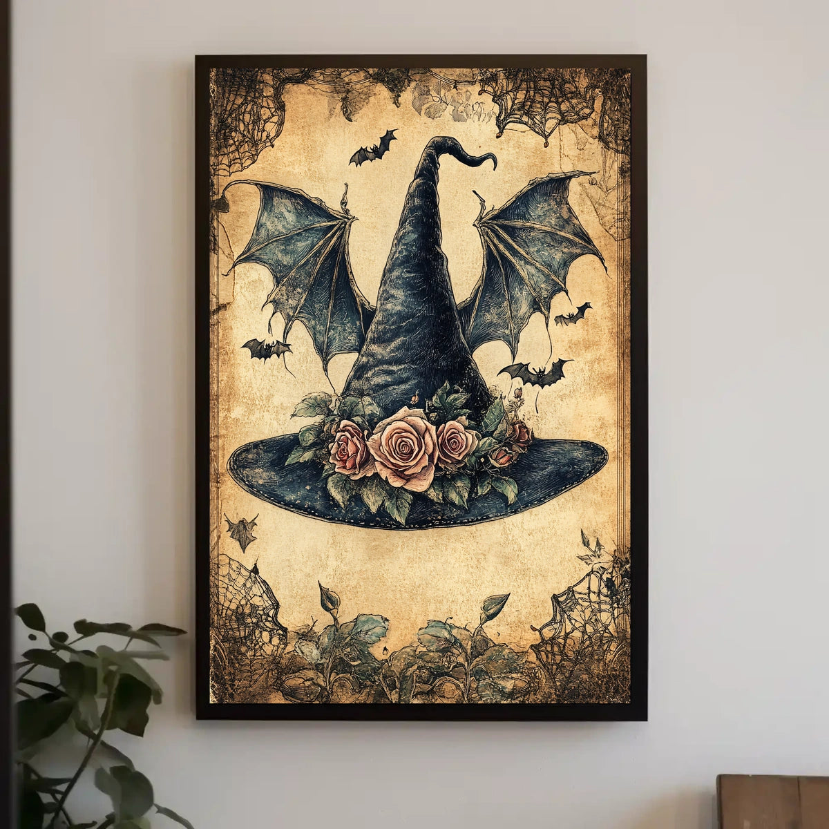 Whimsical Witch Hat Fantasy Design Cultural Poster