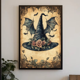 Whimsical Witch Hat Fantasy Design Cultural Poster