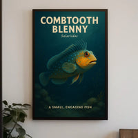 Combtooth Blenny A Small, Engaging Fish Poster