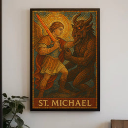 Saint Michael Sacred Art poster