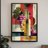 Abstract Vineyard Abstract Poster
