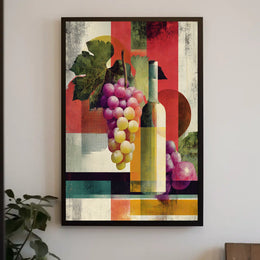 Abstract Vineyard Abstract Poster