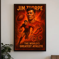 Jim Thorpe Legendary Athlete Poster