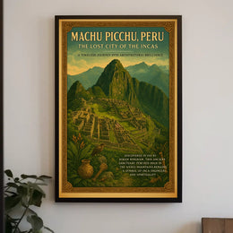 Machu Picchu The Lost City of the Incas Poster