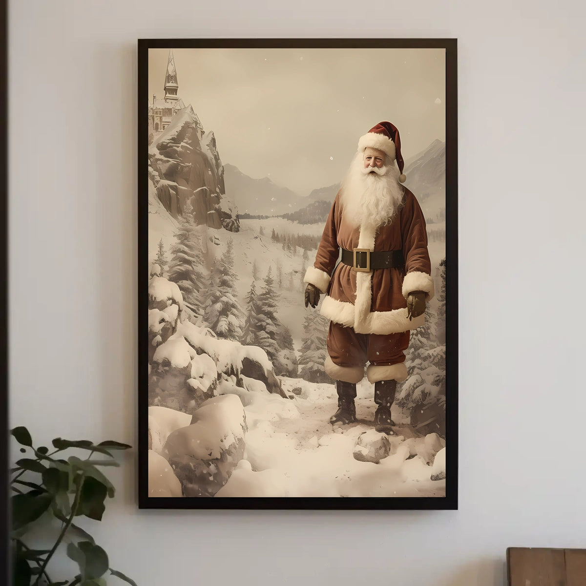 Winter Wonderland With Santa Poster