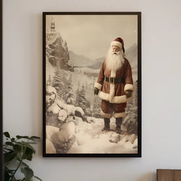 Winter Wonderland With Santa Poster
