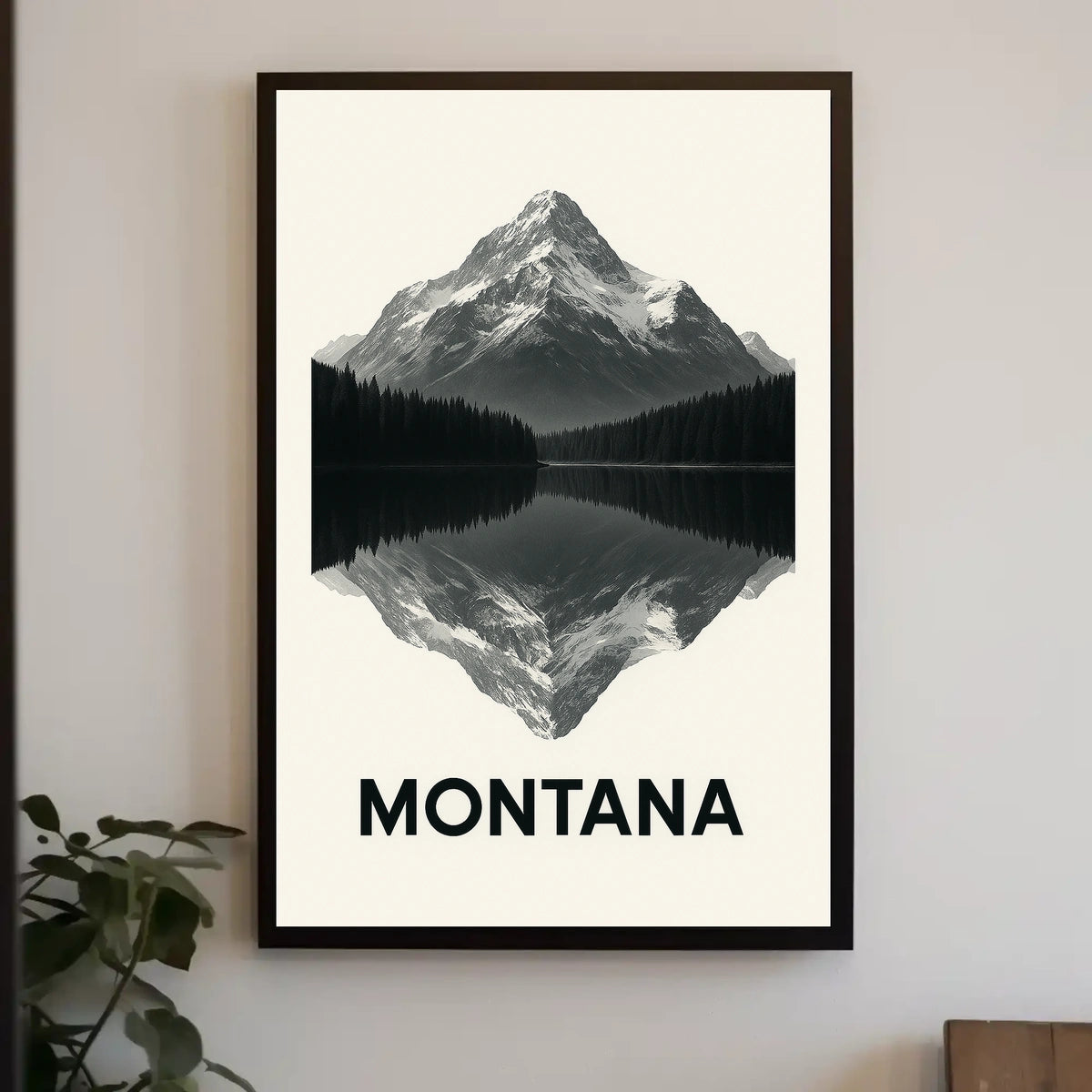 Montana Mountain Reflection Poster