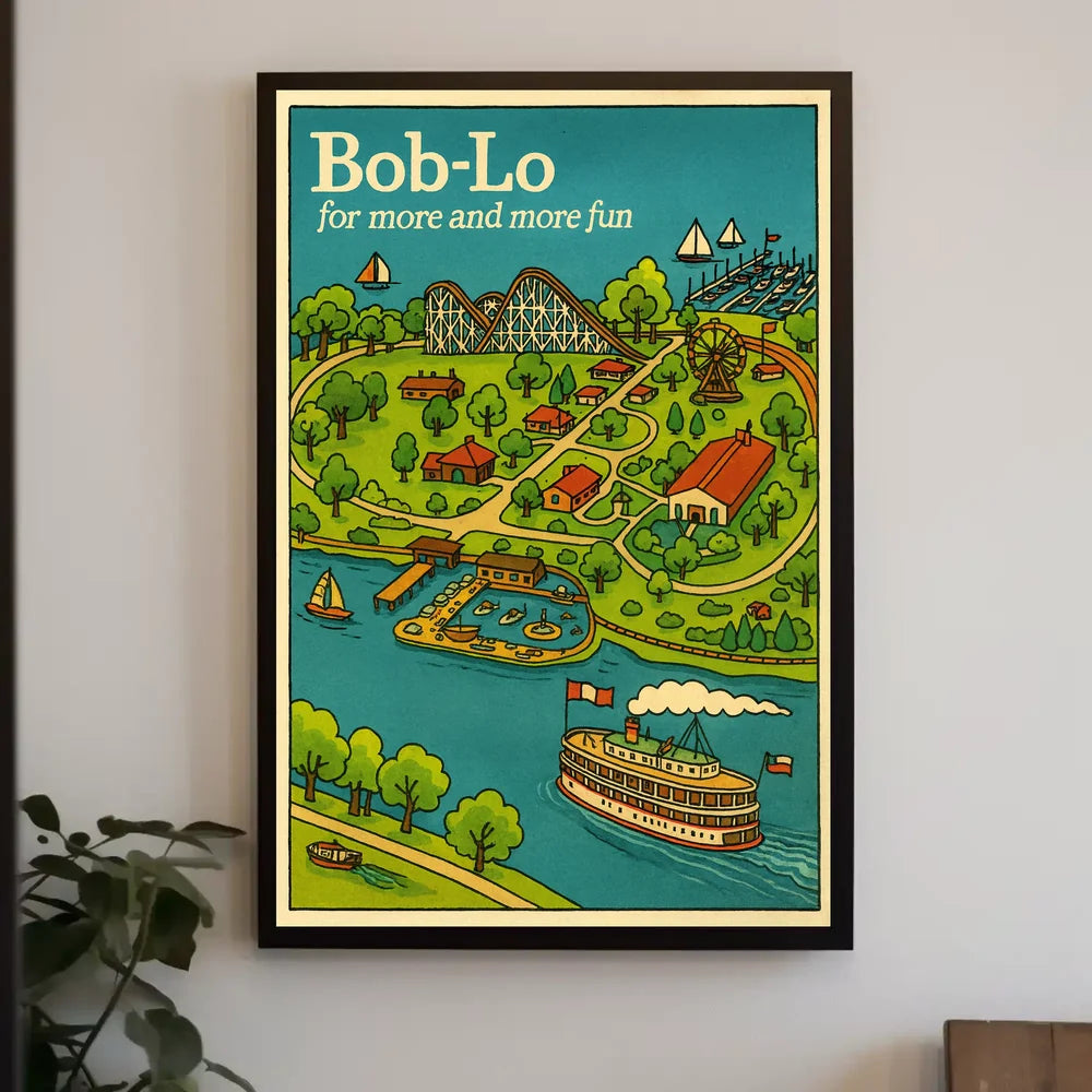 Abstract Urban Landscape Art Poster