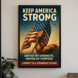 United by Strength Motivational Poster