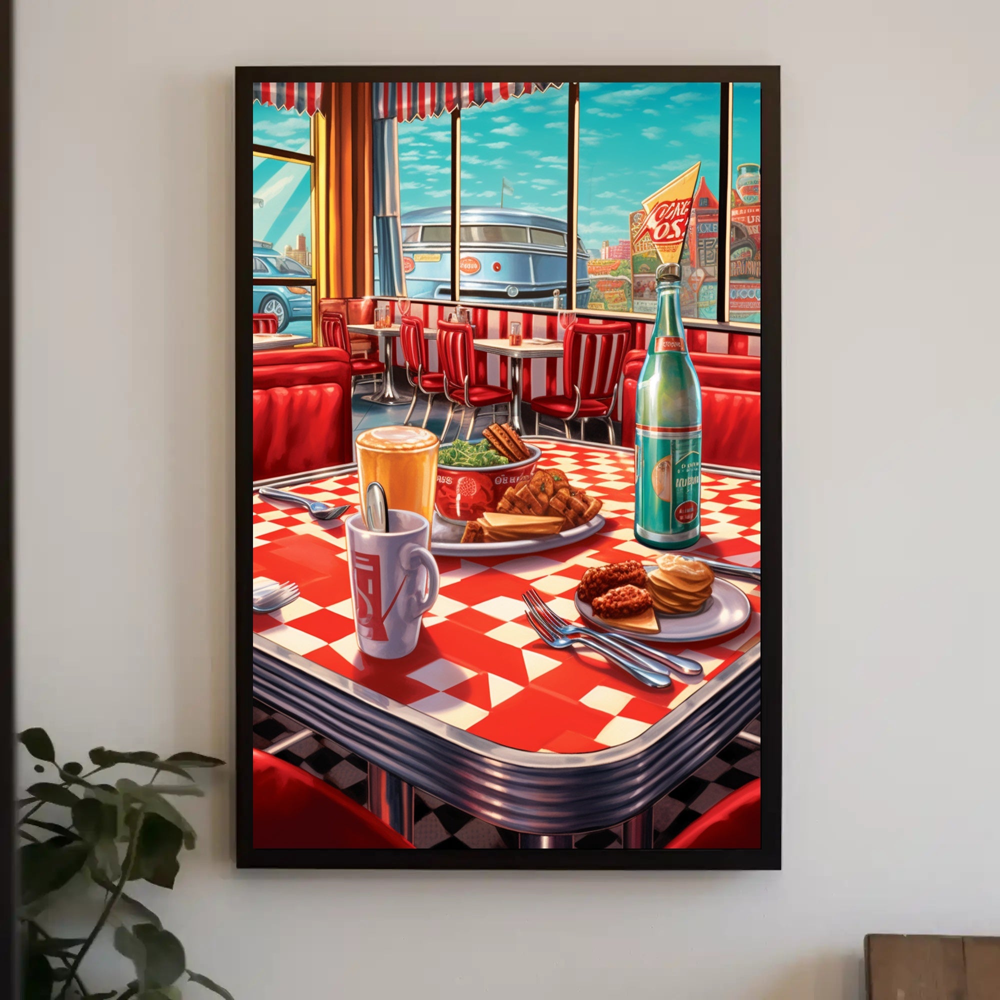 Retro Diner Delight Poster