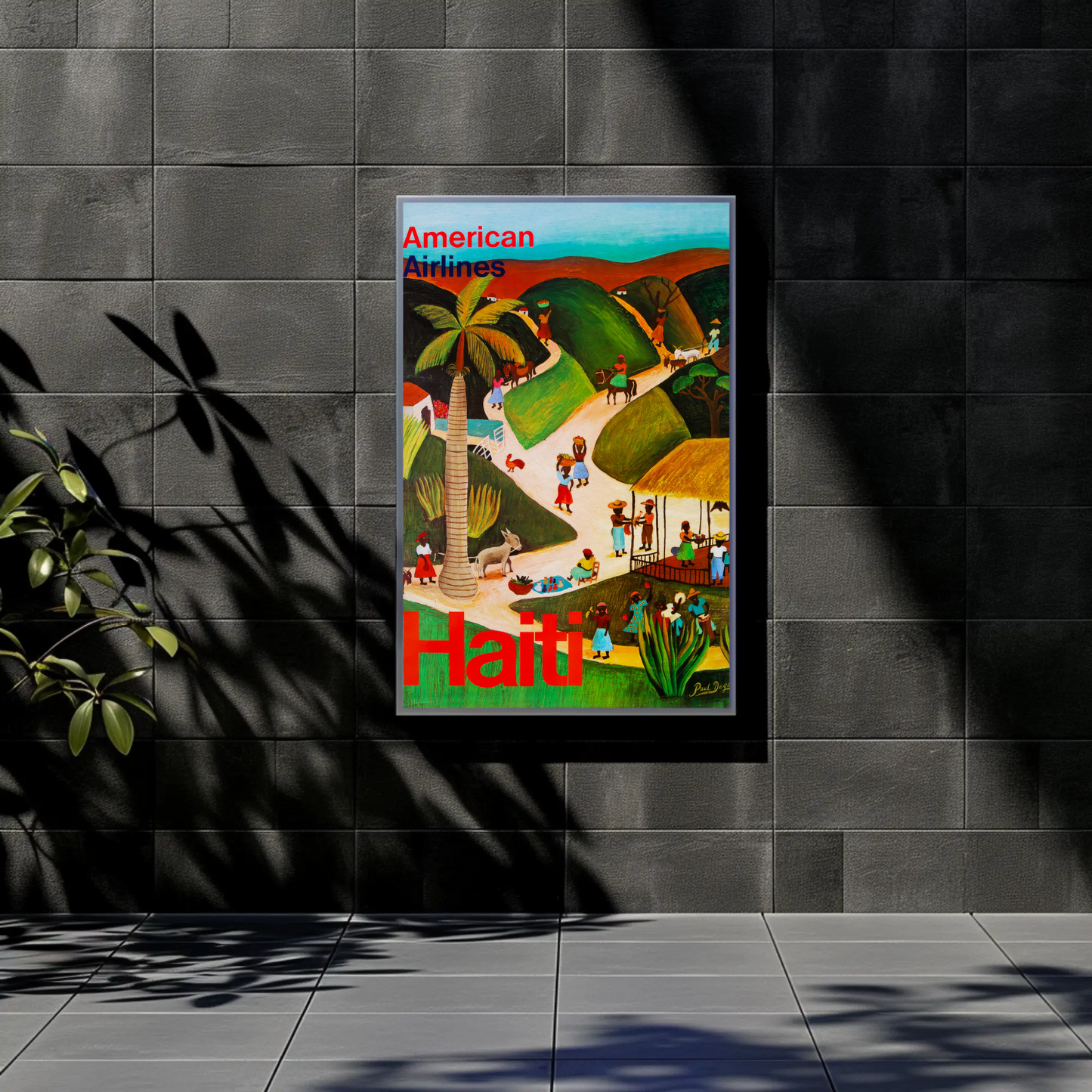 American Airlines Haiti Poster