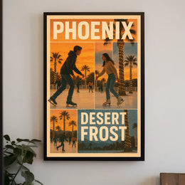 Phoenix Desert Frost Poster