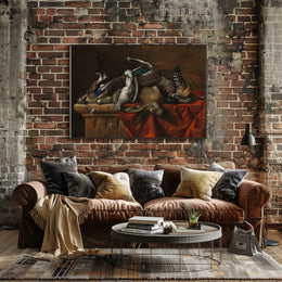 Still Life with Game Animals Artistic Poster