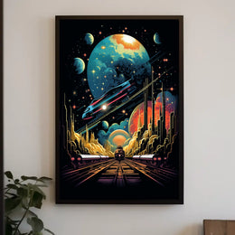 Cosmic Railways Poster