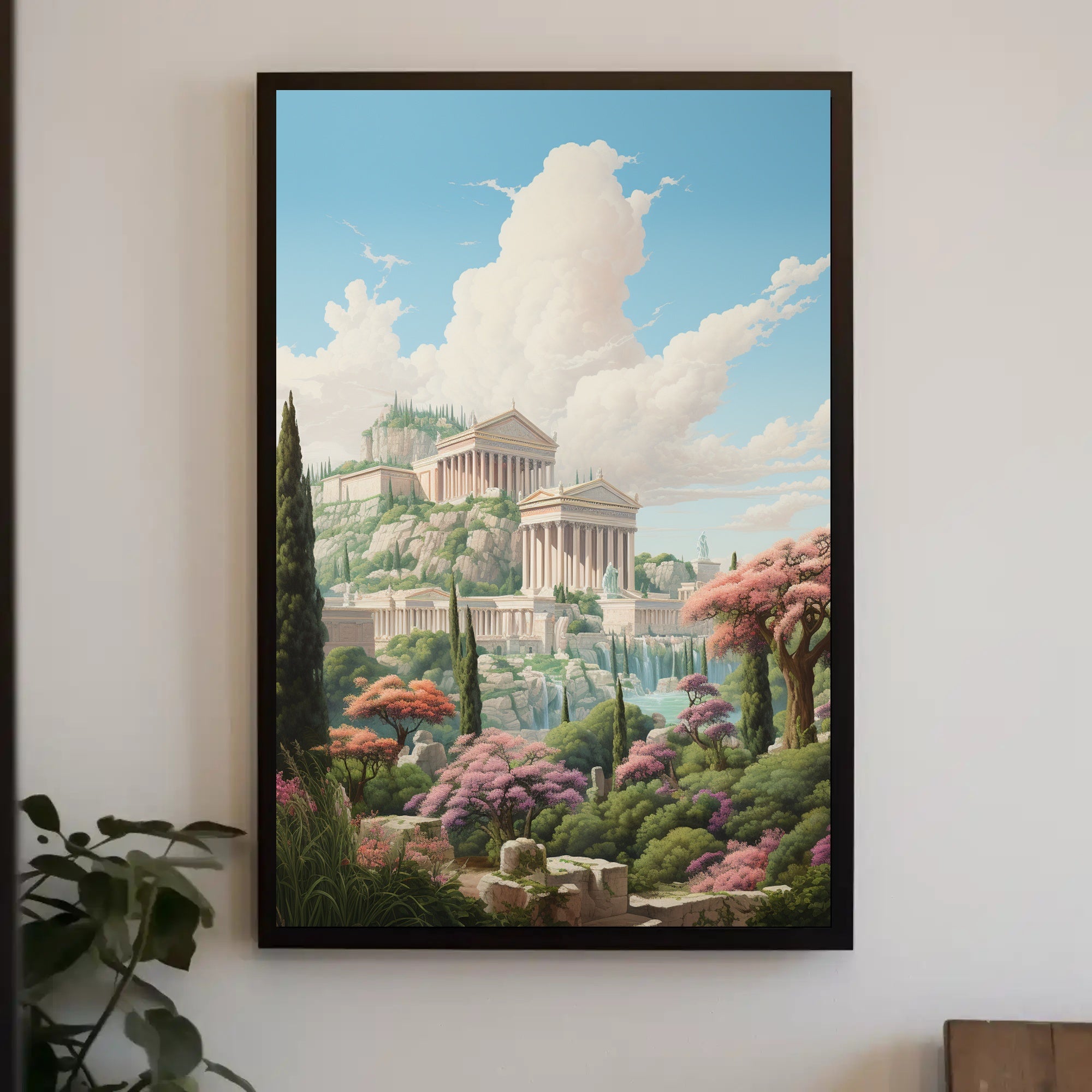 Ancient Elegance Neoclassical Art Cultural Heritage Poster