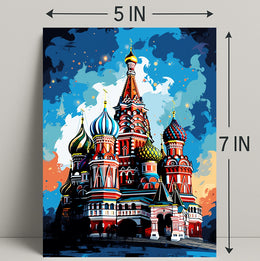 Vibrant Kremlin Illustration Poster