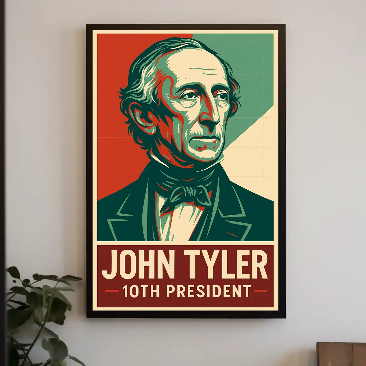 John Tyler 10th President Heritage Oil Painting Poster