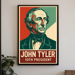 John Tyler 10th President Heritage Oil Painting Poster