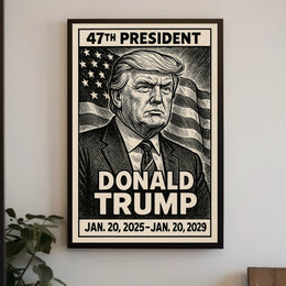 U.S. Presidential Term Vintage Style Political or Propaganda Poster