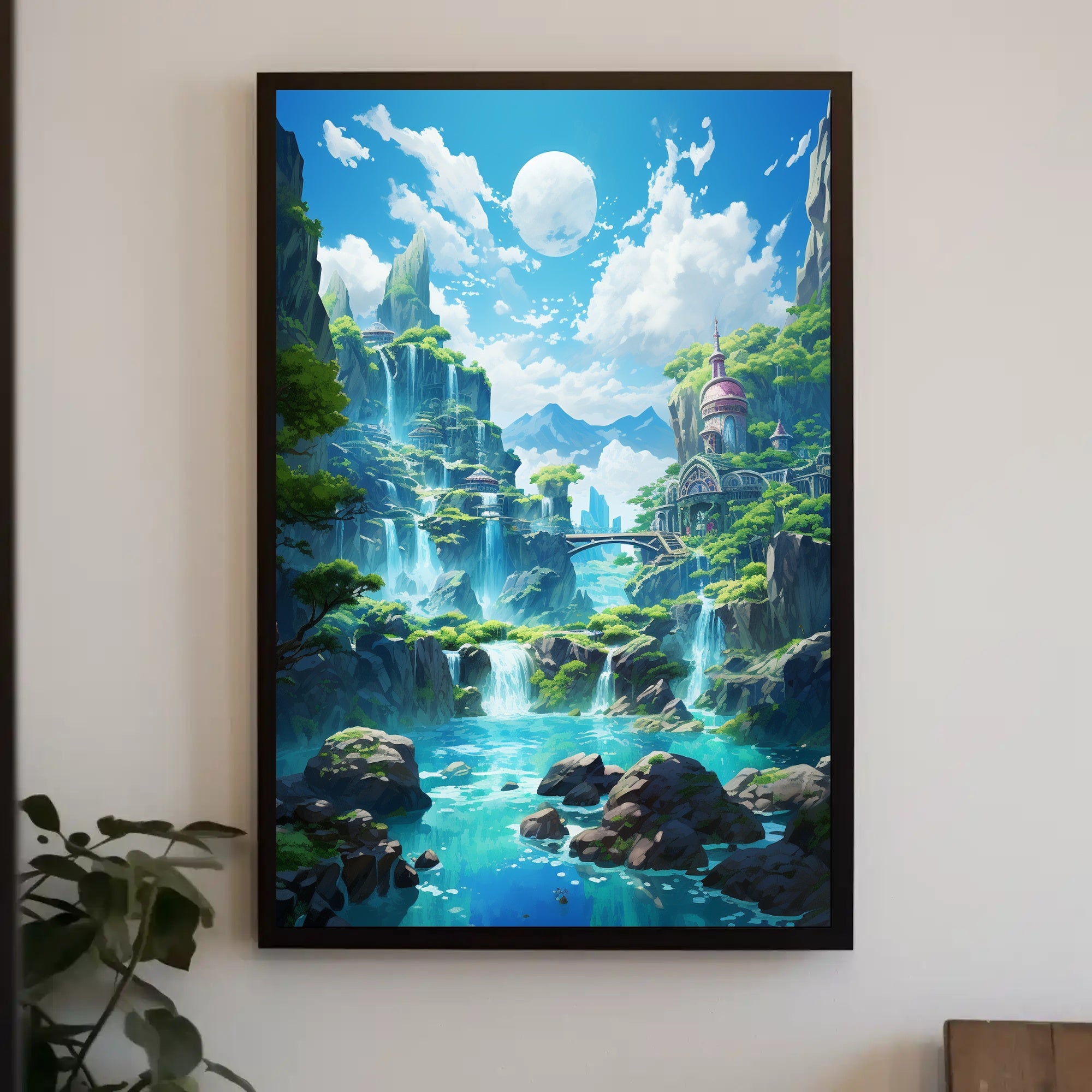 Enchanted Waterfall Paradise Poster