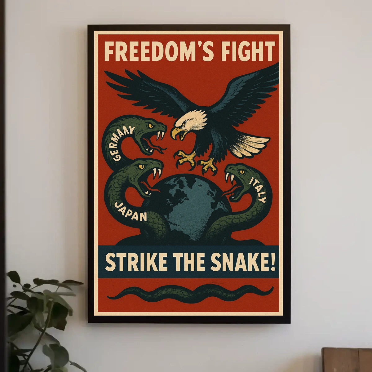 FreedomS Fight Strike The Snake Poster