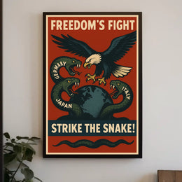 FreedomS Fight Strike The Snake Poster