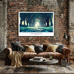 The Dark Hedges: Mystical Pathway Artistic Poster