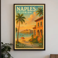 Naples, Florida Tropical Elegance Poster