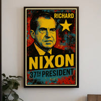 Richard Nixon 37th President of the United States Graffiti Pop Art Poster