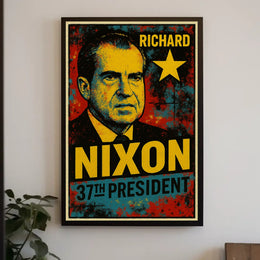 Richard Nixon 37th President of the United States Graffiti Pop Art Poster
