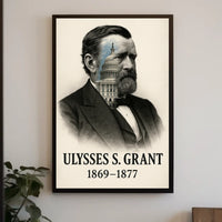 Ulysses S. Grant 18th President of the United States Reflections Poster
