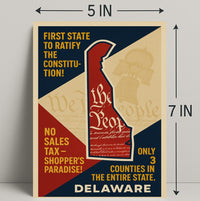 Delaware Constitution Ratification Poster PosterGoat