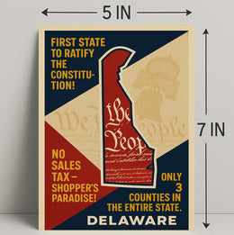 Delaware Constitution Ratification Poster PosterGoat