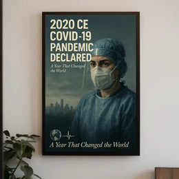 COVID-19 Pandemic Declared Poster Art Print for 2020 CE PosterGoat