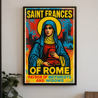 Saint Frances Of Rome Patron Of Poster