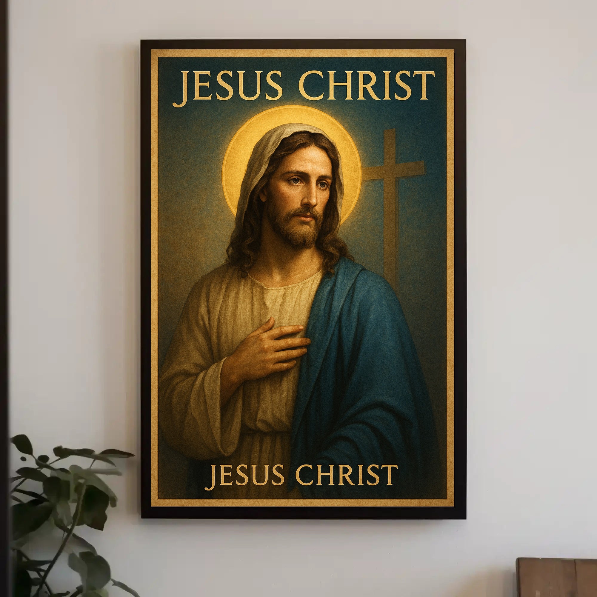 Jesus Christ Wall Art Vintage Print PosterGoat