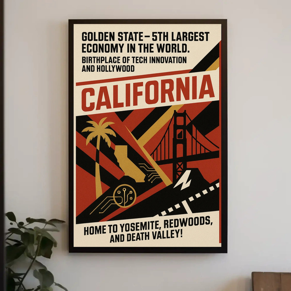 California The Golden State Poster